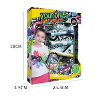 HKM-884115 Colorful DIY Kids Drawing Toys Tote Bag - Educational Graffiti Messenger for Creative Play