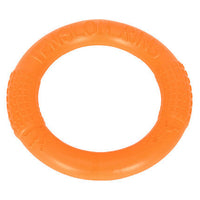 HKM-884179 Bite Resistant Tension Ring Dog Toy - Durable EVA Material in Orange, Red, Green (Trumpet: 17.5CM, Large: 27.5CM)