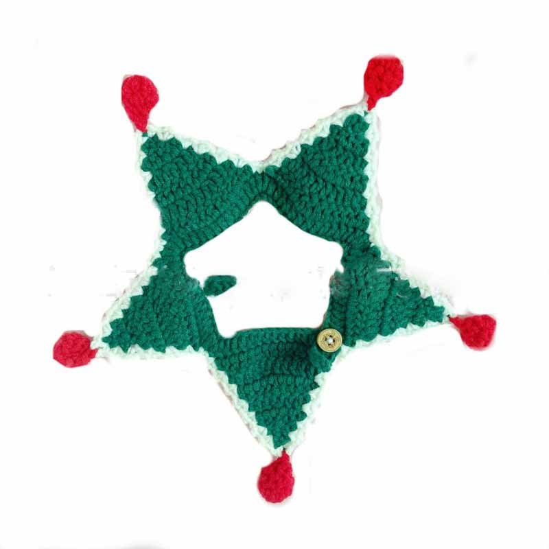 HKM-884243 Pet Cat DogChristmas Wool Knitted Collar