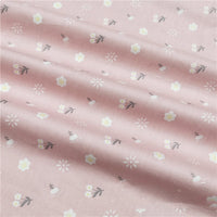 HKM-884371 Cotton Cartoon Fabric featuring Green Deer and Squirrel, 100% Cotton Twill, Ideal for Bedding, Curtains, Clothing, 1.6m Wide