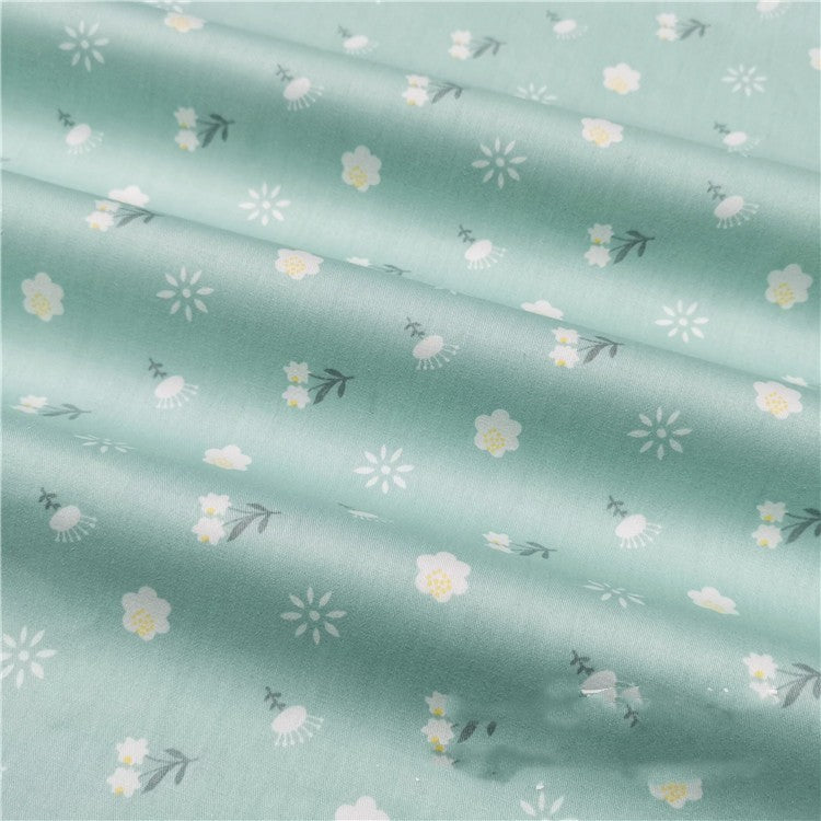 HKM-884371 Cotton Cartoon Fabric featuring Green Deer and Squirrel, 100% Cotton Twill, Ideal for Bedding, Curtains, Clothing, 1.6m Wide