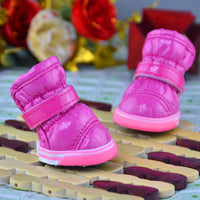 HKM-884371 Warm PU Leather Dog Shoes for Winter - Various Colors & Sizes