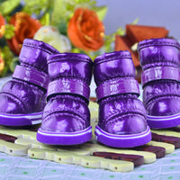 HKM-884371 Warm PU Leather Dog Shoes for Winter - Various Colors & Sizes