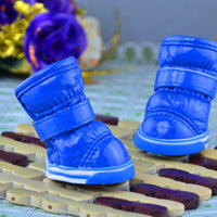 HKM-884371 Warm PU Leather Dog Shoes for Winter - Various Colors & Sizes