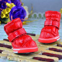 HKM-884371 Warm PU Leather Dog Shoes for Winter - Various Colors & Sizes
