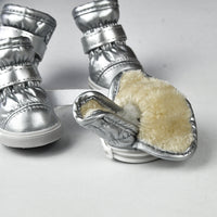 HKM-884371 Warm PU Leather Dog Shoes for Winter - Various Colors & Sizes