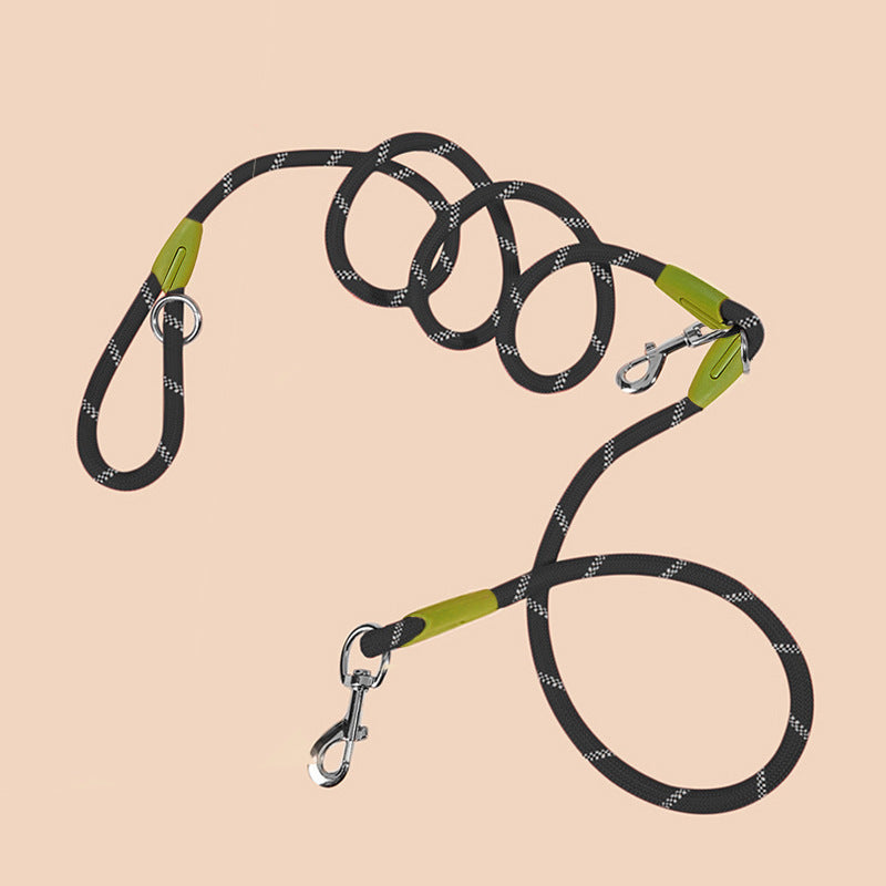 HKM-884499 Durable Multi-Functional Towing Rope for Dogs - Explosion-Proof and Strong Design, 2 Meters Long, Available in Pink, Blue, and Black