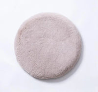 HKM-884499 Faux Fur Memory Foam Cushion with Satin Fabric Cover