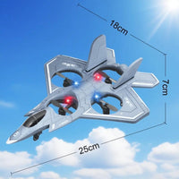 HKM-884499 Remote Control Foam Airplane Drone for Kids - Indoor and Outdoor Fun, 4 Channels, 50-100m Range