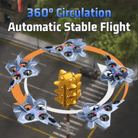 HKM-884499 Remote Control Foam Airplane Drone for Kids - Indoor and Outdoor Fun, 4 Channels, 50-100m Range