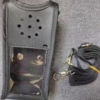 HKM-884627 Baofeng BF-UV9RPLUS Walkie-Talkie Waterproof Leather Protective Case with Strap