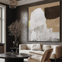 HKM-884627 Handmade Abstract Oil Painting on Canvas for Modern Home Decor - Unstretched and Frameless Art