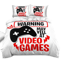 HKM-884691 3D Digital Printing Cartoon Duvet Cover Set - Polyester Cotton Blend, Multiple Sizes Available