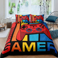 HKM-884691 3D Digital Printing Cartoon Duvet Cover Set - Polyester Cotton Blend, Multiple Sizes Available