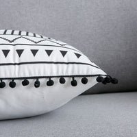 HKM-884755 Nordic Geometric Patterned Cushion Cover in Blended Fabric - 45cm x 45cm / 30cm x 60cm