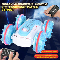 HKM-884947 Amphibious 4x4 Remote Control Car with Lights and Gesture Control, Multi-Terrain 360 Degree Rotation
