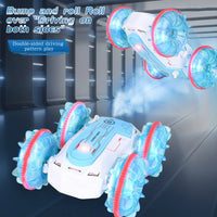HKM-884947 Amphibious 4x4 Remote Control Car with Lights and Gesture Control, Multi-Terrain 360 Degree Rotation