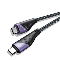 HKM-884947 TYPE-C Fast Charging Data Cable for Apple Computers – 1m Length, Black and Gray