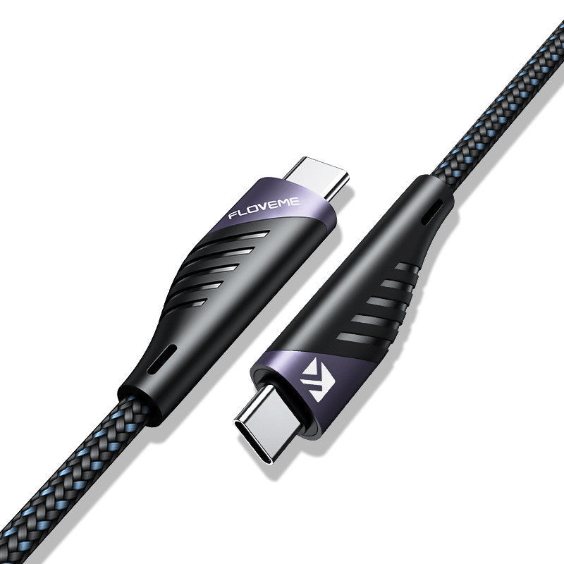 HKM-884947 TYPE-C Fast Charging Data Cable for Apple Computers – 1m Length, Black and Gray