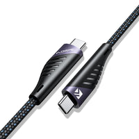 HKM-884947 TYPE-C Fast Charging Data Cable for Apple Computers – 1m Length, Black and Gray