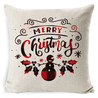 HKM-885075 Modern Leaf Pattern Linen Pillow Cover - 45x45cm in Multiple Colors