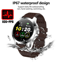 HKM-885203 Premium ECG Smart Bracelet with Blood Pressure & Heart Rate Monitoring, 304 Stainless Steel Body, Real-Time Health Tracking