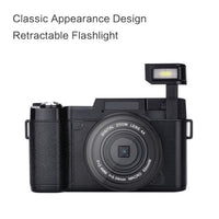 HKM-885267 30MP HD 27K Digital Camera with Flip HD Screen, 3-Inch LCD, Dual Battery, Wide-Angle Lens Included