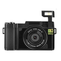 HKM-885267 30MP HD 27K Digital Camera with Flip HD Screen, 3-Inch LCD, Dual Battery, Wide-Angle Lens Included