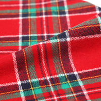 HKM-885395 Festive Double Cotton Plaid Triangle Scarf for Cats and Dogs - Warm and Stylish Accessory
