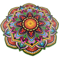 HKM-885395 Mandala Irregular Wooden Puzzle for Ages 7-14 – Fun and Engaging Learning Toy