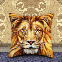 HKM-885459 Diamond Art DIY Pillowcase - Handmade Cotton Cushion Cover, 40x40cm