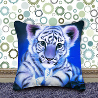 HKM-885459 Diamond Art DIY Pillowcase - Handmade Cotton Cushion Cover, 40x40cm