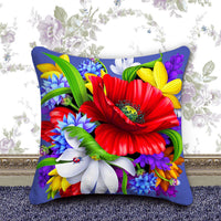 HKM-885459 Diamond Art DIY Pillowcase - Handmade Cotton Cushion Cover, 40x40cm