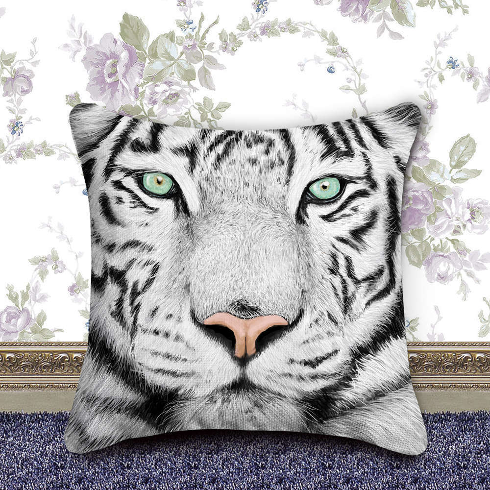 HKM-885459 Diamond Art DIY Pillowcase - Handmade Cotton Cushion Cover, 40x40cm