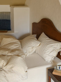 HKM-885523 Breathable Cotton and Linen Jacquard Bedding Set, Four Pieces for All Seasons