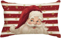 HKM-885651 Christmas Themed Simple Linen Pillow Cover for Home Sofa Decoration