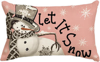 HKM-885651 Christmas Themed Simple Linen Pillow Cover for Home Sofa Decoration
