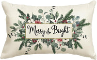 HKM-885651 Christmas Themed Simple Linen Pillow Cover for Home Sofa Decoration