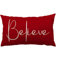 HKM-885651 Christmas Themed Simple Linen Pillow Cover for Home Sofa Decoration