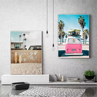 HKM-885779 Seaside Landscape Canvas Art for Living Room and Bedroom Decor