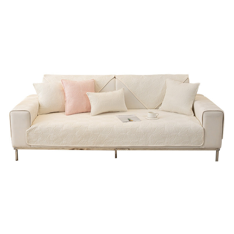 HKM-885907 Milk Velvet Anti-Slip Seat Cushion for Combination Sofas - Thickened and Comfortable