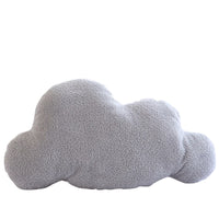 HKM-885971 Cloud-Shaped Plush Pillow Cushion for Baby Room Decoration, Available in Gray and White
