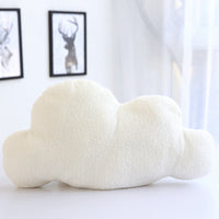 HKM-885971 Cloud-Shaped Plush Pillow Cushion for Baby Room Decoration, Available in Gray and White