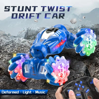 HKM-886099 Double-Sided 360° Rotating Stunt Car with Gesture Control, Lights, and Music for Ages 6+
