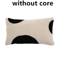 HKM-886163 Checkerboard Design Polyester Pillow for Living Room or Sofa
