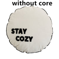 HKM-886163 Checkerboard Design Polyester Pillow for Living Room or Sofa