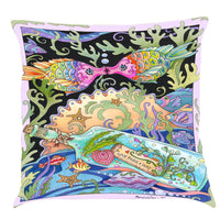 HKM-886227 Classic Ocean Series Cotton and Linen Pillowcase - Soft Flax Blend, 45x45 cm, Available in Multiple Colors