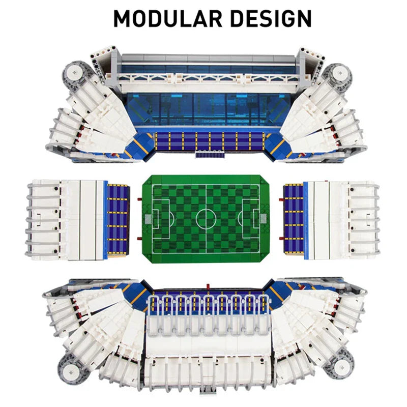 KTX-886419 Bernabeu Stadium 3D Puzzle Building Blocks Set for Ages 8 and Up, Educational Construction Toy