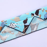 HKM-886547 Animal Pattern Cotton Triangle Dog Scarf - Comfortable and Durable Design for All Seasons