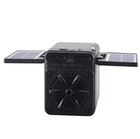 HKM-886547 Solar-Powered Emergency FM Radio with USB Charging and Built-in Speaker, Portable Multi-Function Device